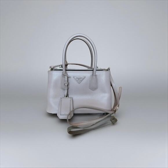 Prada Cuir Twin Tote in Light Pink Saffiano Lux Leather - Picture 1 of 1